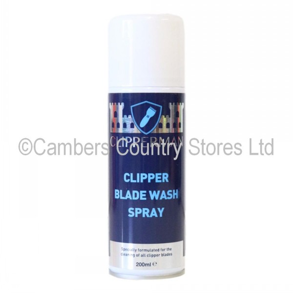 Clipperman Clipper Blade Wash Spray 200ml Cambers Country Store